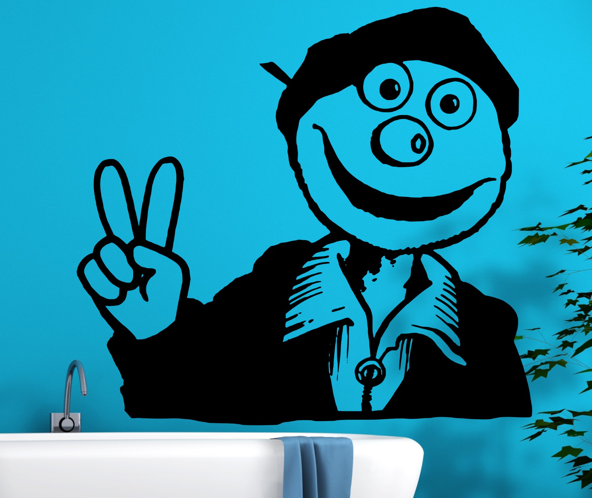 46359 Hallo Spencer Wandaufkleber Badewanne